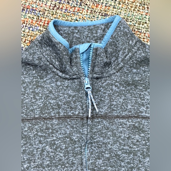 Old Navy Boys’ Gray and Blue Zippered Jacket - Picture 3 of 7